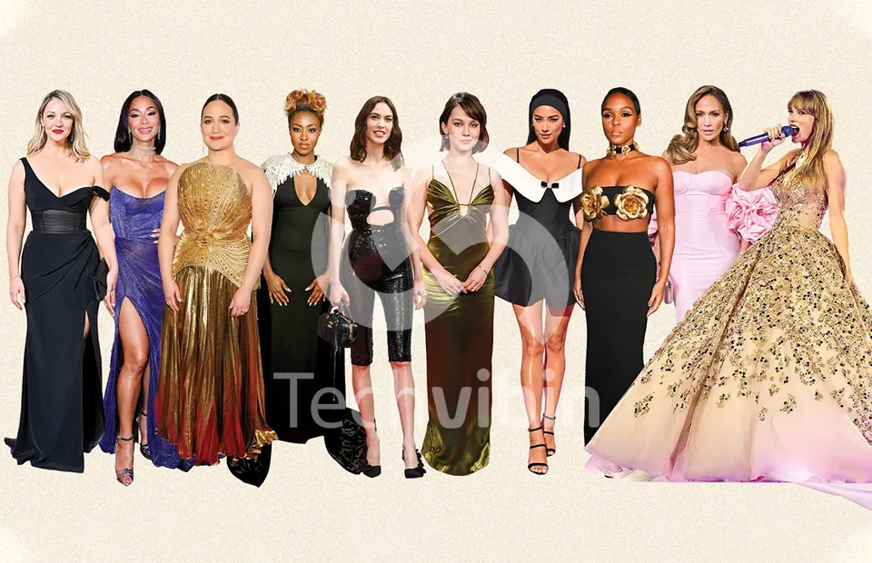 Celebrities wearing designer outfits 2024